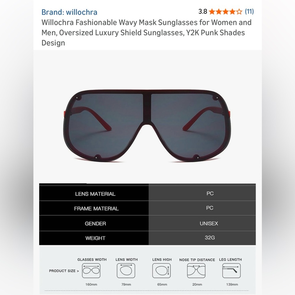 Oversized Sunglasses - Picture 6 of 8